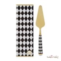 Bomboniera Paletta per Torta Oro Decorazione Scacchi