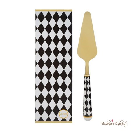 Bomboniera Paletta per Torta Oro Decorazione Scacchi