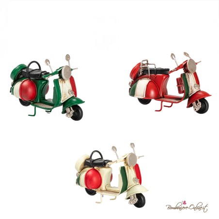 Bomboniera Vespina in Metallo con Tricolore