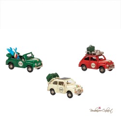 Bomboniera Auto 500 in Metallo con Bagagli