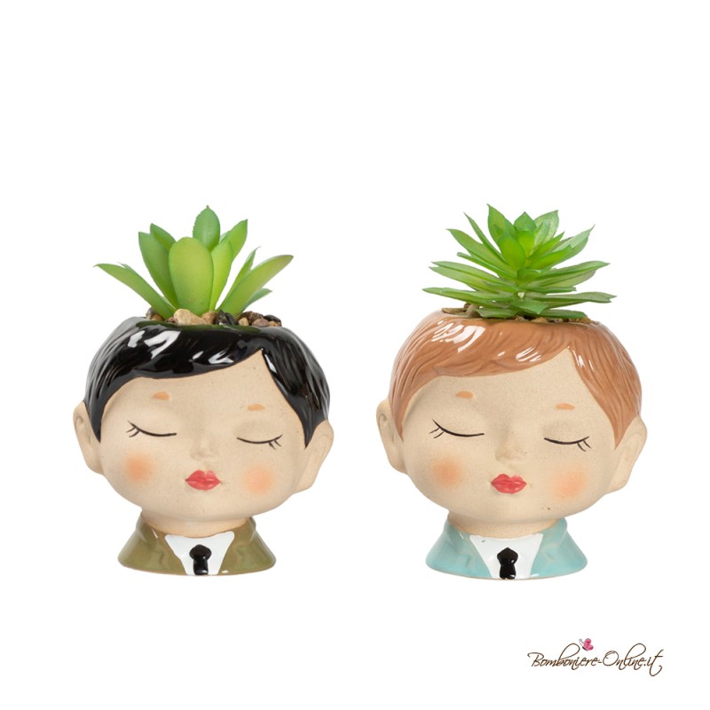 Bomboniera Porta piantina Ragazzo