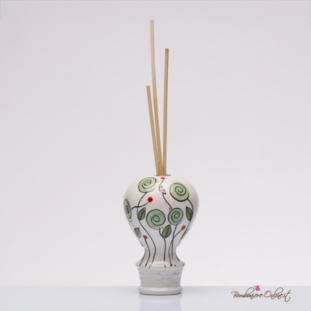 Bomboniera Solidale Profumatore Mongolfiera Bocciolo Verde