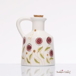 Bomboniera Solidale Oliera Piccola Ceramica Bocciolo Rosa