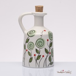 Bomboniera Solidale Oliera Grande Ceramica Bocciolo Verde