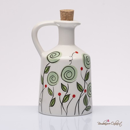 Bomboniera Solidale Oliera Grande Ceramica Bocciolo Verde