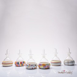 Bomboniera Solidale Oliera in Vetro e Ceramica Madame d'Oliò