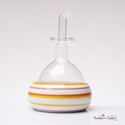 Bomboniera Solidale Oliera in Vetro e Ceramica Righe Madame d'Oliò