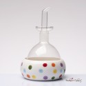 Bomboniera Solidale Oliera in Vetro e Ceramica Pois Madame d'Oliò