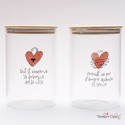 Bomboniera Solidale Barattolo Grande Cuoricini