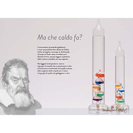 Bomboniera Solidale Termometro Galileano Piccolo