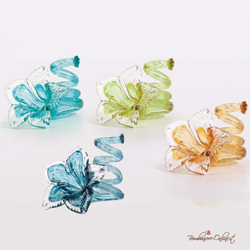 Bomboniera Solidale Fiore di Vetro Multifunzione