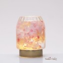Bomboniera Solidale Vaso Piccolo per Fiori Lampada con Luce Led