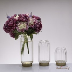 Bomboniera Solidale Vaso Piccolo per Fiori Lampada con Luce Led