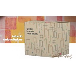 Bomboniera Radio Speaker Bluetooth Giradischi Avorio