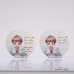 Bomboniera Quadretto Prima Comunione Bambino Personalizzabile