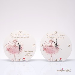 Bomboniera Solidale Orologio serie "Ballerina"  Personalizzabile