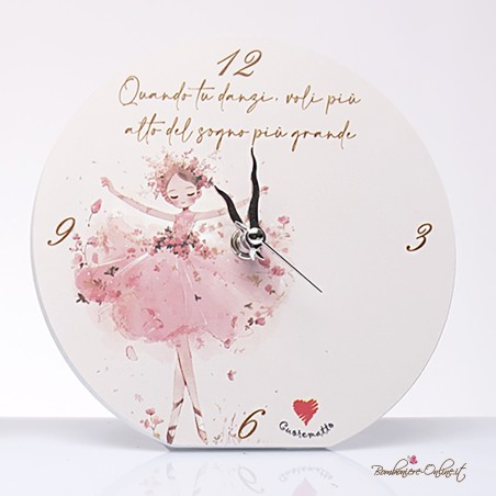 Bomboniera Solidale Orologio serie "Ballerina"  Personalizzabile