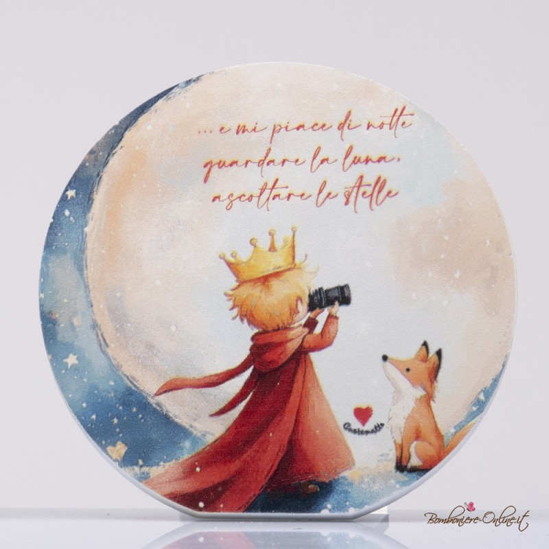 Bomboniera Solidale Quadretto "Piccolo Principe" Personalizzabile