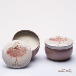 Bomboniera Solidale Candela in Latta "Ballerina"