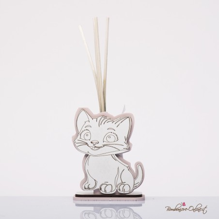 Bomboniera Solidale Profumatore Gattino rosa