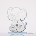 Bomboniera Solidale Orologio Elefantino azzurro
