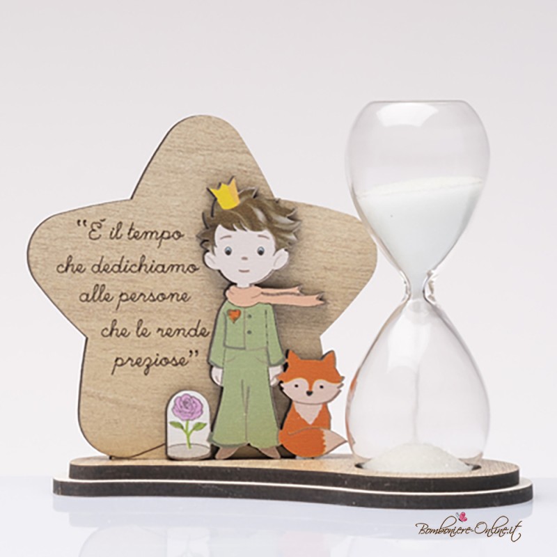 Bomboniera Solidale Clessidra serie "Piccolo Principe" Color