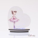 Bomboniera Solidale Lampada Led serie "Ballerina"