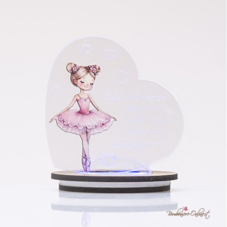 Bomboniera Solidale Lampada Led serie "Ballerina"