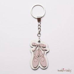 Bomboniera Solidale Portachiavi Scarpette serie "Ballerina"