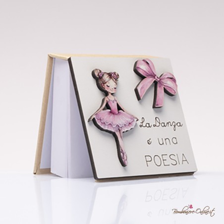 Bomboniera Solidale Post It serie "Ballerina"