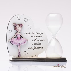 Bomboniera Solidale Clessidra serie "Ballerina"