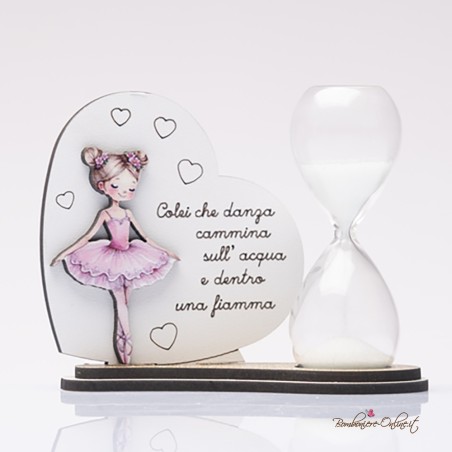 Bomboniera Solidale Clessidra serie "Ballerina"