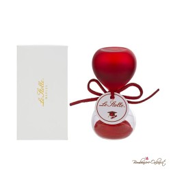 Bomboniera Laurea Clessidra Piccola Satinata e Trasparente