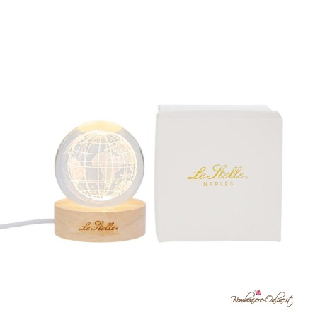 Bomboniera Lampada Globo Luminoso Mondo USB