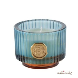 Bomboniera Candela Media in Contenitore Blu