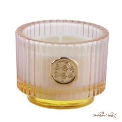 Bomboniera Candela Media in Contenitore Rosa