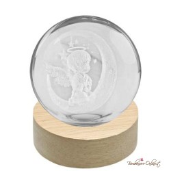 Bomboniera Lampada Sfera Luminosa Angioletto sulla Luna