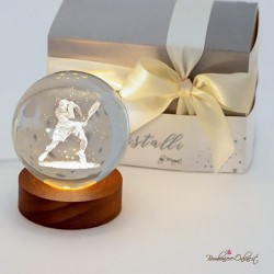 Bomboniera Lampada Grande Sfera Luminosa Tennista