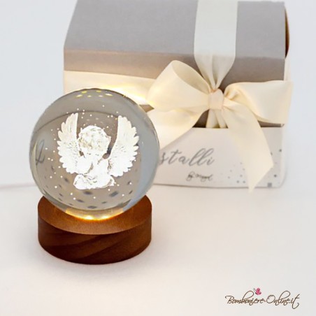 Bomboniera Lampada Grande Sfera Luminosa Angioletto