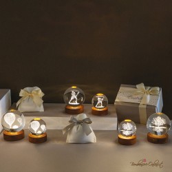 Bomboniera Lampada Grande Sfera Luminosa Tennista