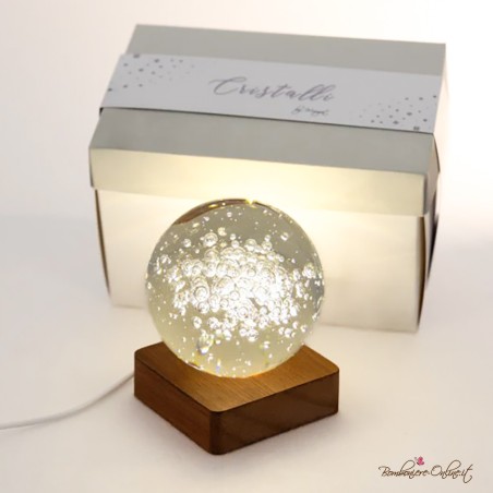 Bomboniera Lampada Piccola Sfera Luminosa Bolle