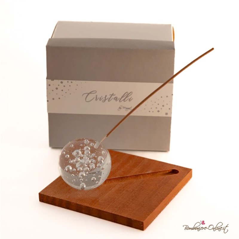 Bomboniera Portaincenso Piccolo Sfera Bolle