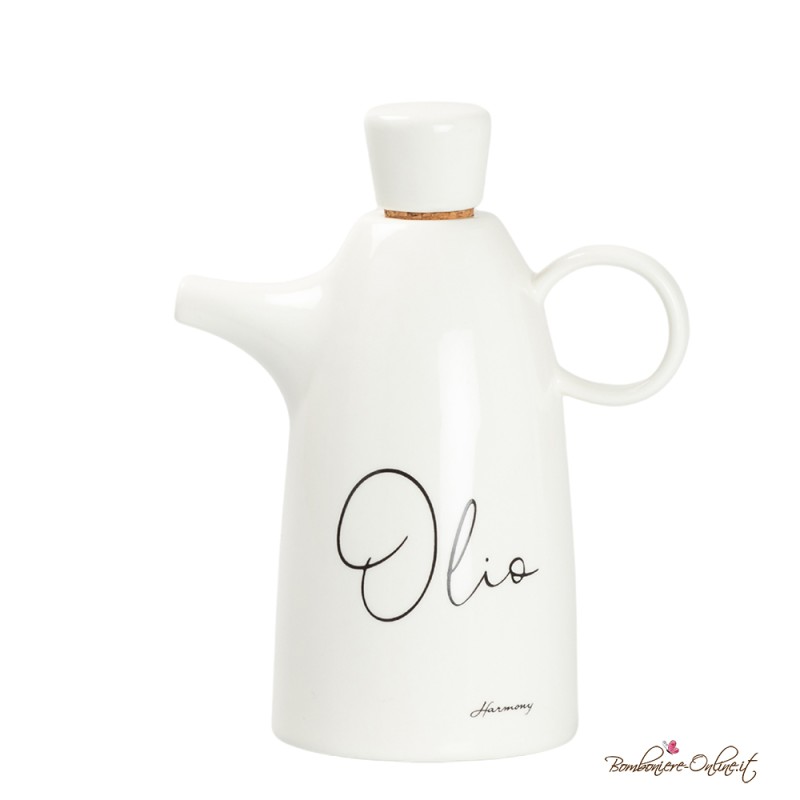 Bomboniere Utili Oliera Piccola in Ceramica Bianca