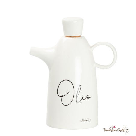Bomboniere Utili Oliera Piccola in Ceramica Bianca