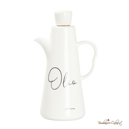 Bomboniere Utili Oliera Piccola in Ceramica Bianca