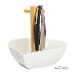 Bomboniere Utili Set Schiaccianoci Ciotola a Cuore