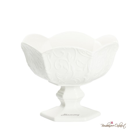 Bomboniere Coppa in Porcellana Bianca