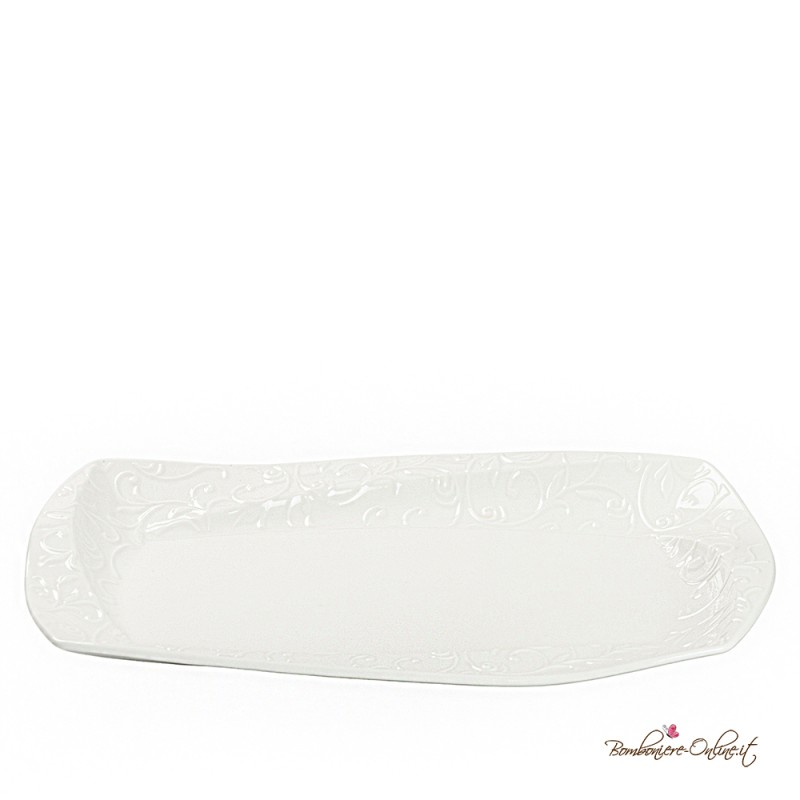 Bomboniere Vassoio in Porcellana Bianca