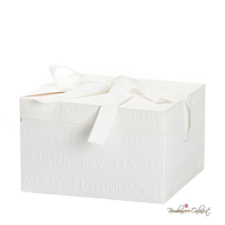 Bomboniera Candela Cuore in Porcellana Bianca con Frase