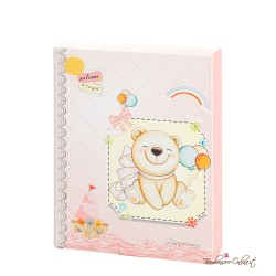 Bomboniera Orologio Orsetto Cuore in Porcellana Rosa